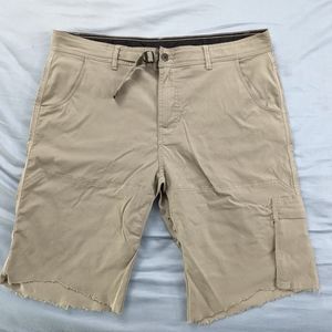 men's Prana Zion pants cut to shorts fit like xl